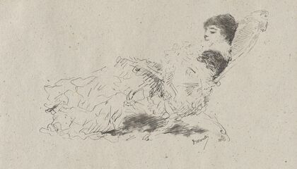The Artist’s Daughter Eleonora Reclining on a Chaise-Longue