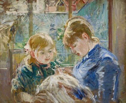 The Artist’s Daughter, Julie, with her Nanny — size preview