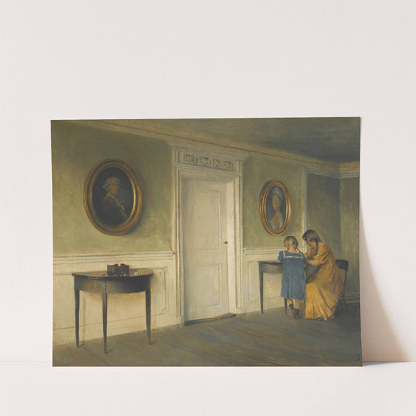 The Artist's Daughters In An Interior by Peter Ilsted