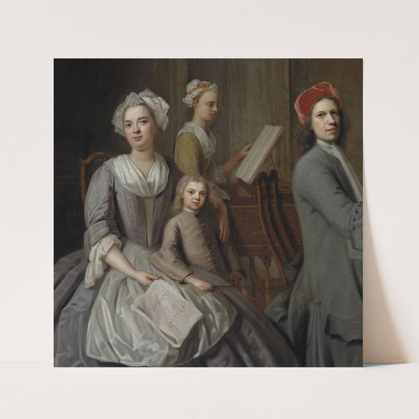 The Artist’s Family Making Music Together by Balthasar Denner