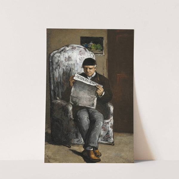The Artist’s Father,Reading L’Événement (1866) by Paul Cézanne