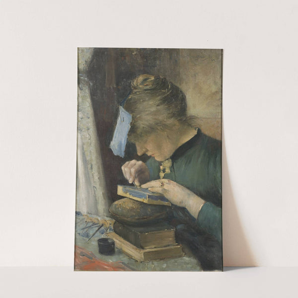 The Artist's Fiancée (Tekla Lindeström) by Karl Nordström