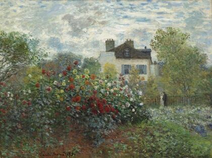 The Artist’s Garden in Argenteuil (A Corner of the Garden with Dahlias)