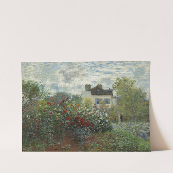 The Artist’s Garden in Argenteuil (A Corner of the Garden with Dahlias) (1873) by Claude Monet