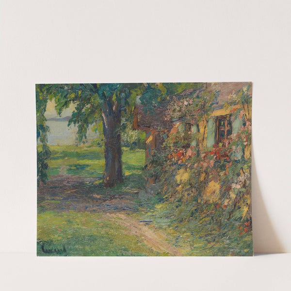 The artist’s house on Lake Starnberg (1920) by Edward Cucuel