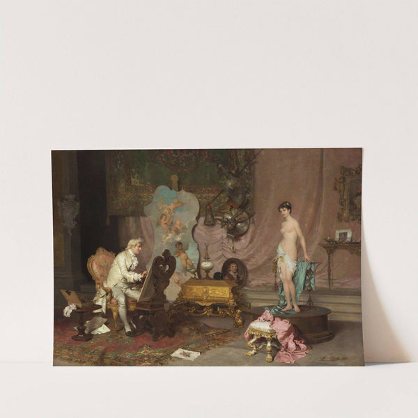 The Artist’s Model (1882) by Francesco Beda