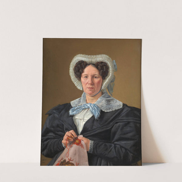 The Artist's Mother, Frederikke Eleonore Cathrine Rørbye, née Stockfleth by Martinus Rørbye