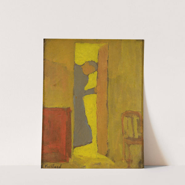 The Artist’s Mother Opening a Door (1886) by Édouard Vuillard