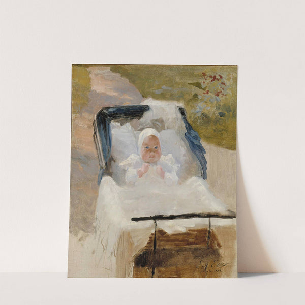 The Artist’s Son Erik In A Pram (1889) by Albert Edelfelt