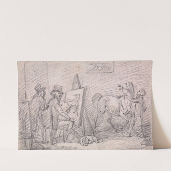 The Artist's Studio by Henry Bernard Chalon