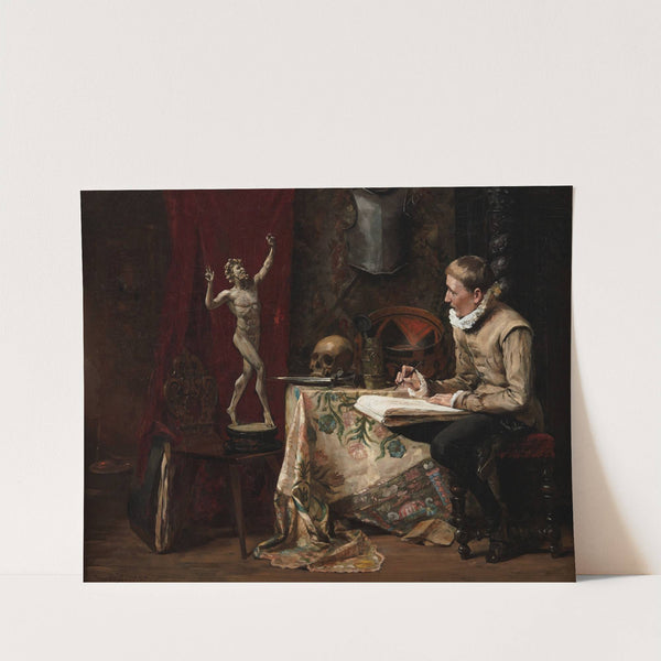 The Artist's Studio, with Selfportrait by Hugo Birger