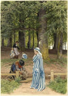 The Artist’s Wife and Daughters in a Park at Heringsdorf