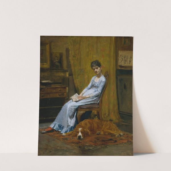 The Artist’s Wife and His Setter Dog (ca. 1884–89) by Thomas Eakins