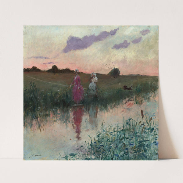 The Artist’s Wife Fishing (1896) by Jean-Louis Forain