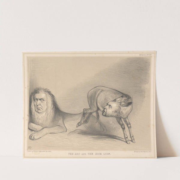 The Ass and the Sick Lion by John Doyle