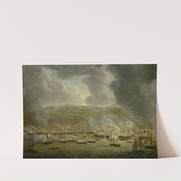 The Attack of the Combined Anglo-Dutch Squadron on Algiers, 1816 by Gerardus Laurentius Keultjes