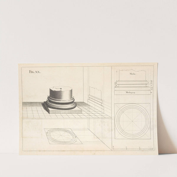 The attick base in perspective. by Andrea Pozzo