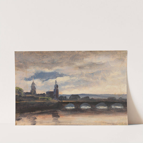 The Augustusbrücke in Dresden by Thomas Fearnley