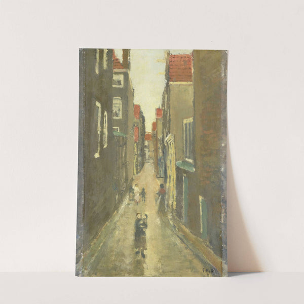 The Baanbrugsteeg looking from the Haarlemmerdijk towards the Vinkenstraat and the Brouwersgracht by George Hendrik Breitner