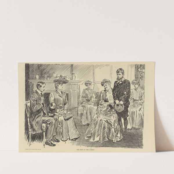 The baby of the family (1900-1905) by Charles Dana Gibson