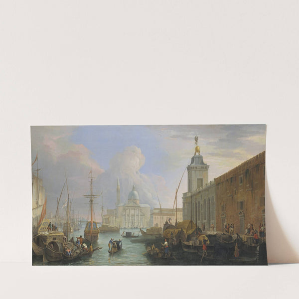 The Bacino, Venice, with the Dogana and a Distant View of the Isola di San Giorgio (ca. 1709) by Luca Carlevarijs