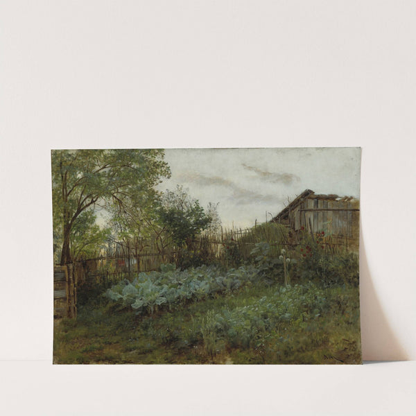 The Back Garden (between 1850 and 1860) by Adolph von Menzel