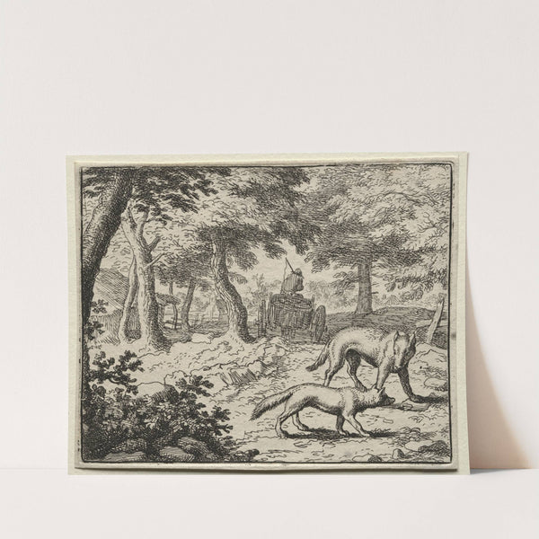 The Badger’s Defense of Reynard (1650–1675) by Allaert van Everdingen