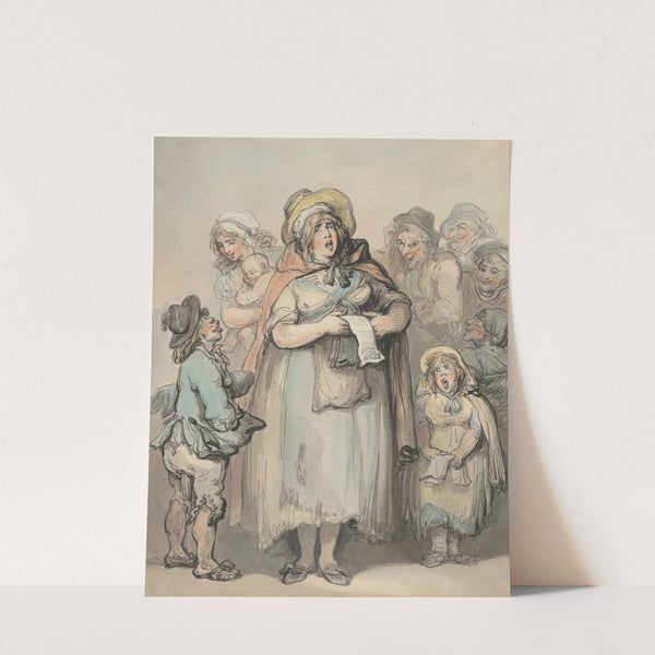 The Ballad Singers by Thomas Rowlandson