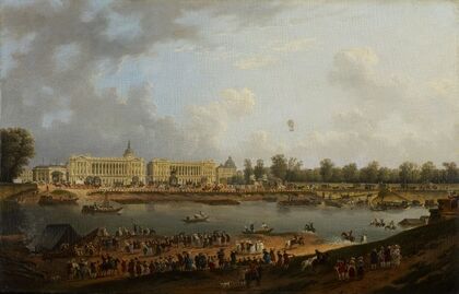 The Balloon Flight of Jacques Charles over the Place de la Concorde, Paris