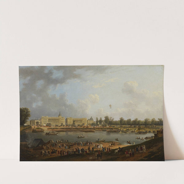 The Balloon Flight of Jacques Charles over the Place de la Concorde, Paris by Pierre Antoine de Machy