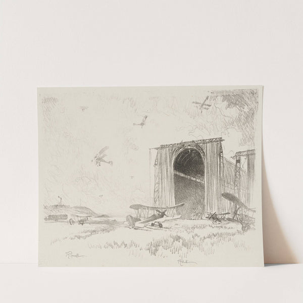 The Balloon-Shed (1916) by Joseph Pennell