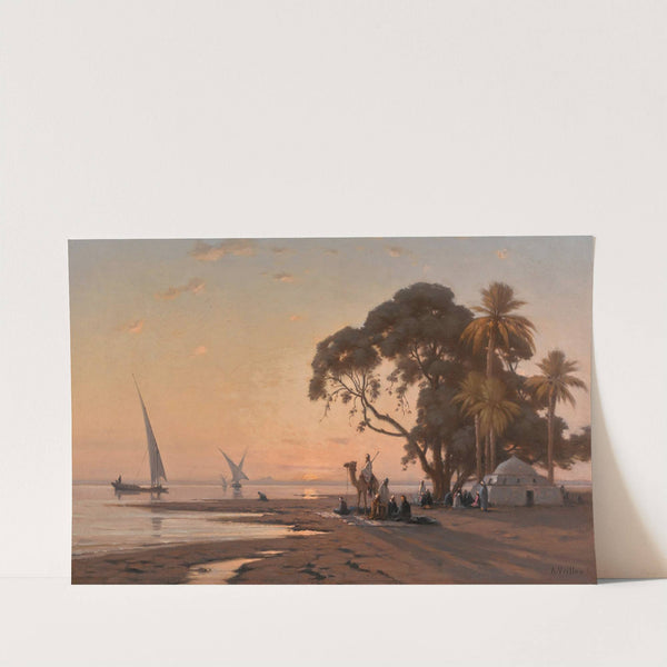 The banks of the nile by Auguste Veillon