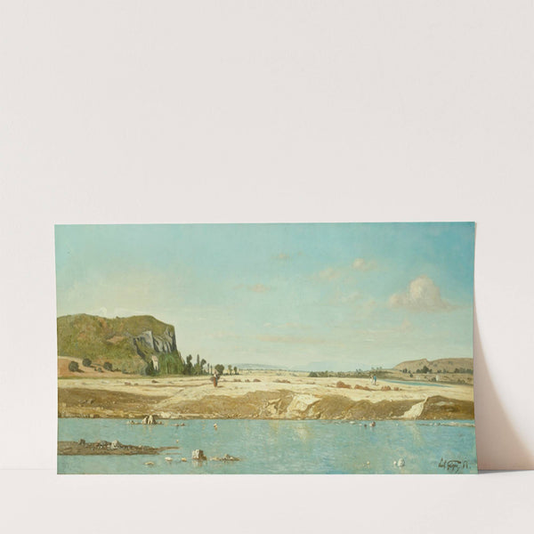 The Banks of the River Durance at Saint Paul (1864) by Paul-Camille Guigou