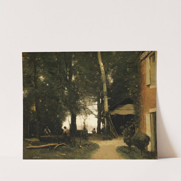 The Banks of the Seine at Conflans by Jean-Baptiste-Camille Corot