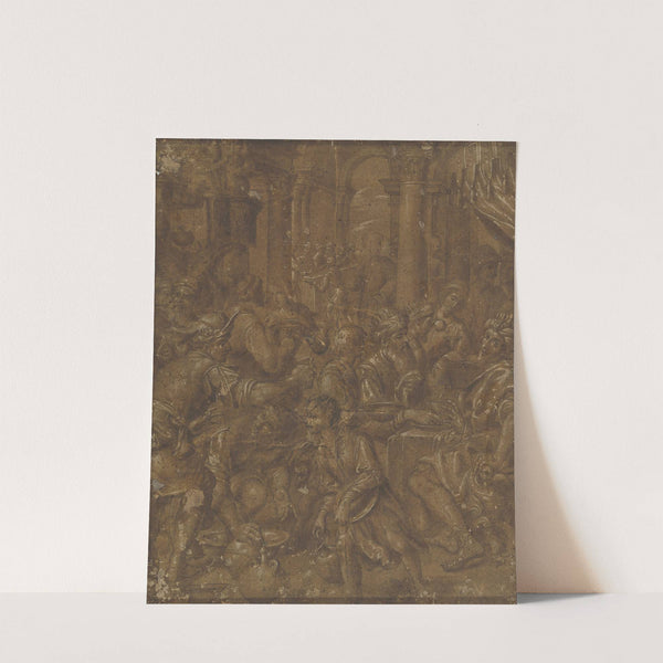 The Banquet of Ahasuerus and Esther by Aurelio Lomi