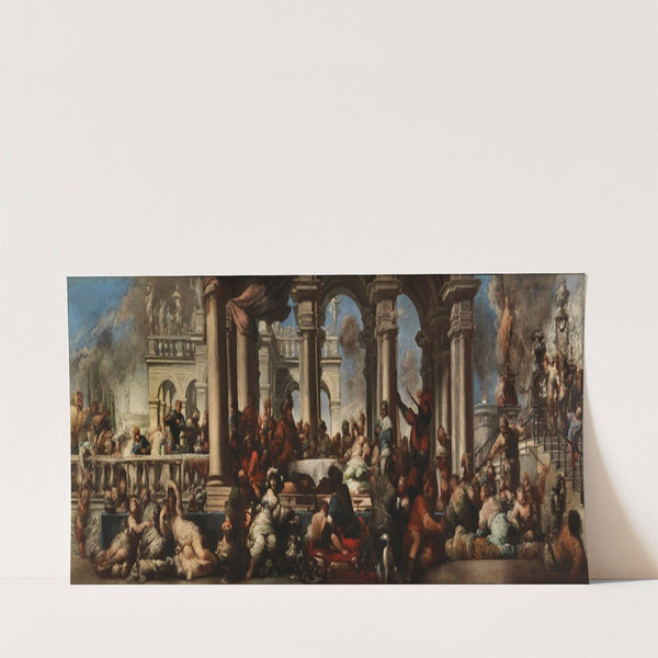 The Banquet of Cleopatra (1660) by Sebastiano Mazzoni