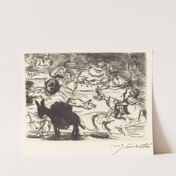 The Banquet of Trimalchio; pl.V (1919) by Lovis Corinth