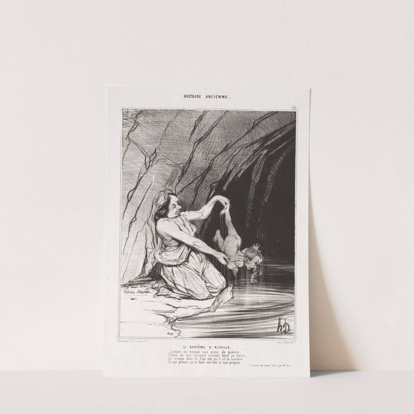 The Baptism of Achilles (1842) by Honoré Daumier