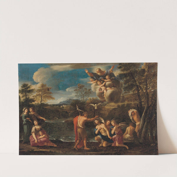 The Baptism Of Christ by Pier Francesco Mola