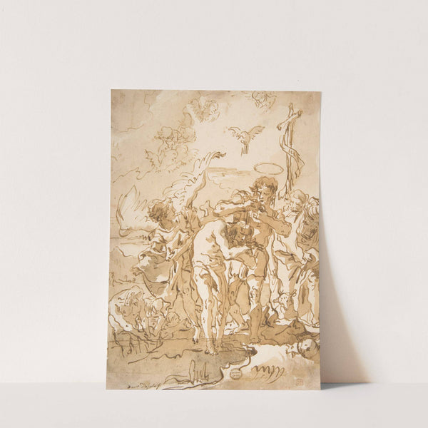 The Baptism of Christ (1727–1804) by Giovanni Domenico Tiepolo