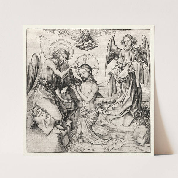 The Baptism of Christ in the Jordan (c. 1480–90) by Martin Schongauer
