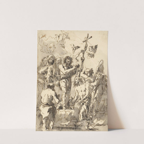 The Baptism of Christ (with Two Ducks in the Water at Lower Right) (ca. 1770–90) by Giovanni Domenico Tiepolo