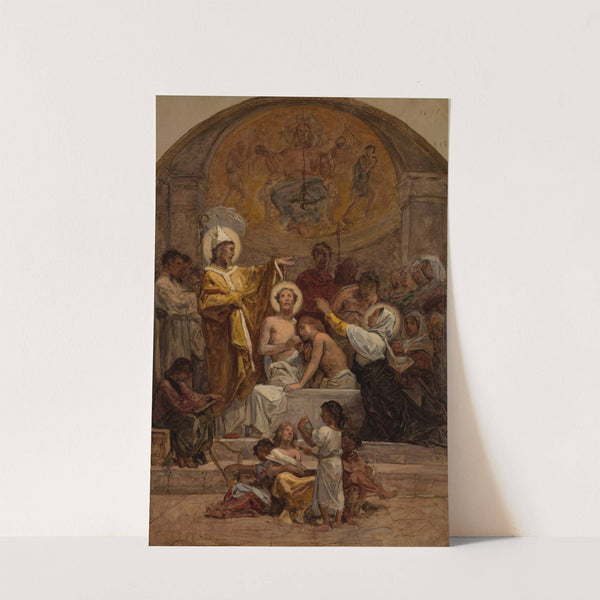 The Baptism of Saint Augustine by Diogène Maillart