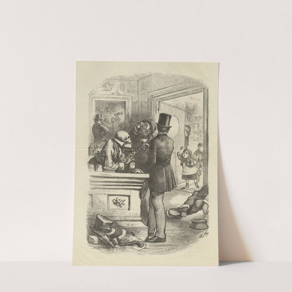 The bar of destruction (1874) by Thomas Nast