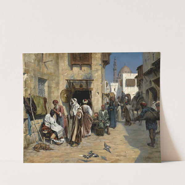 The Barber’s Shop (1886) by Albert Joseph Franke