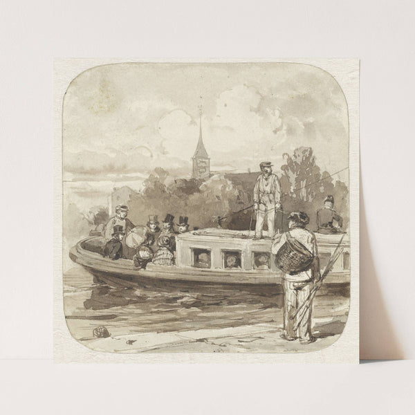 The barge by Herman Frederik Carel Ten Kate