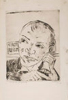 The Barker (Self-Portrait), plate 1 from the portfolio ‘The Annual Fair’ (1921)