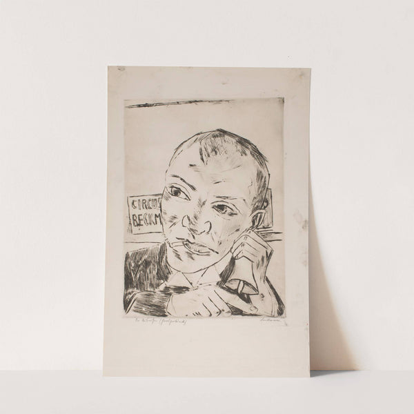 The Barker (Self-Portrait), plate 1 from the portfolio ‘The Annual Fair’ (1921) by Max Beckmann
