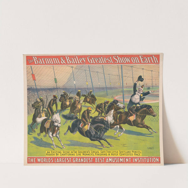 The Barnum & Bailey Greatest Show on Earth–An exciting scene in the children’s circus… (1898) by Strobridge & Co. Lith.