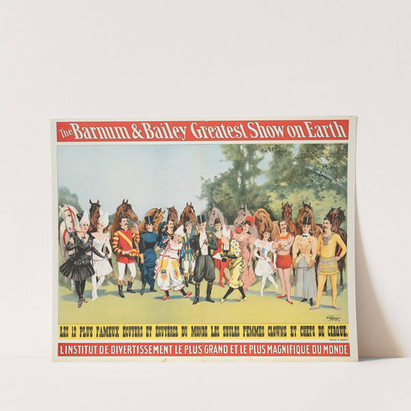 The Barnum & Bailey greatest show on earth : L'Institut de divertissement le plus grand et le plus magnifique du monde by Strobridge & Co. Lith.
